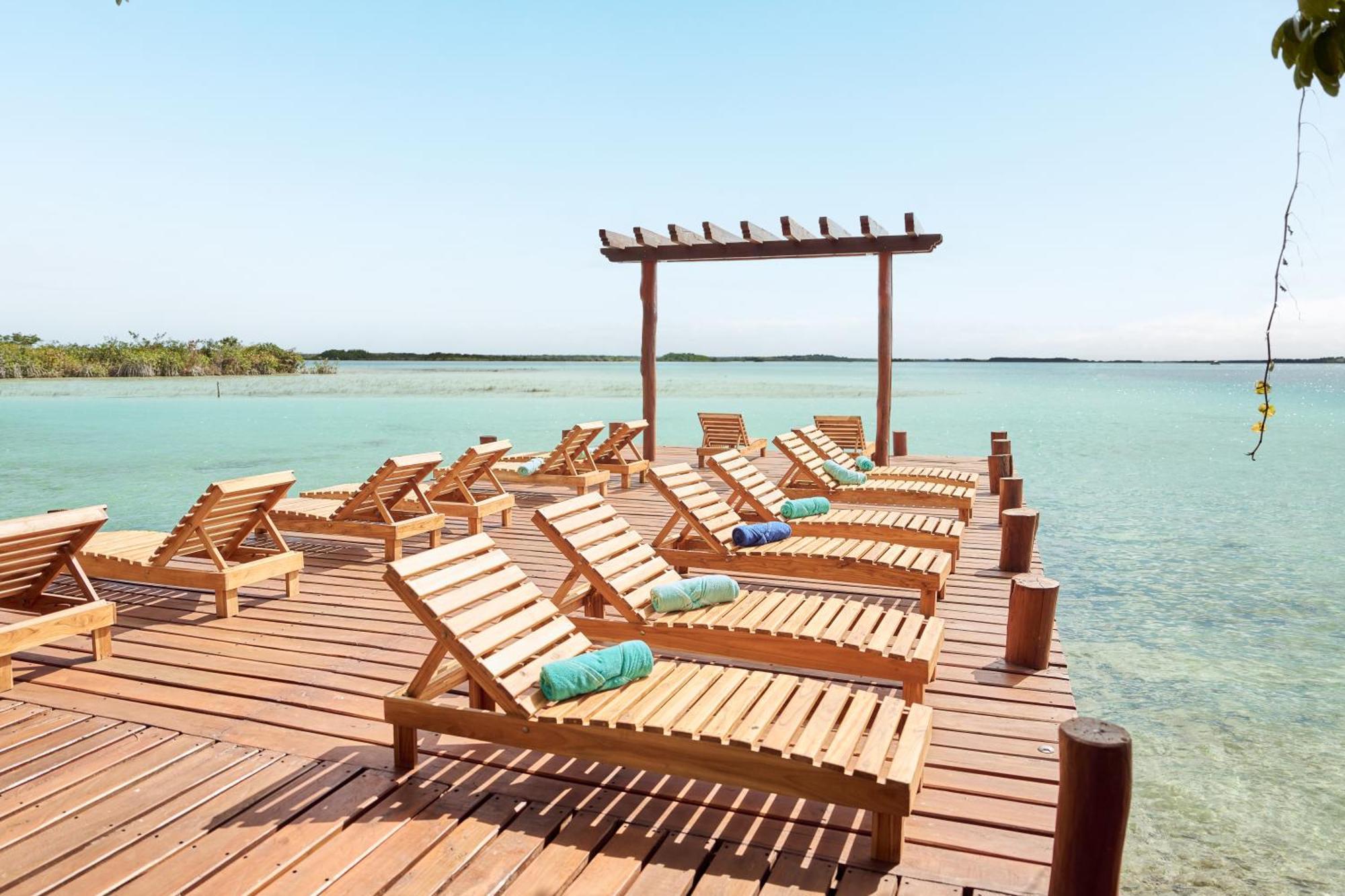 Cristalino Lagoon Front Hotel, Restaurant & Spa باكالار المظهر الخارجي الصورة